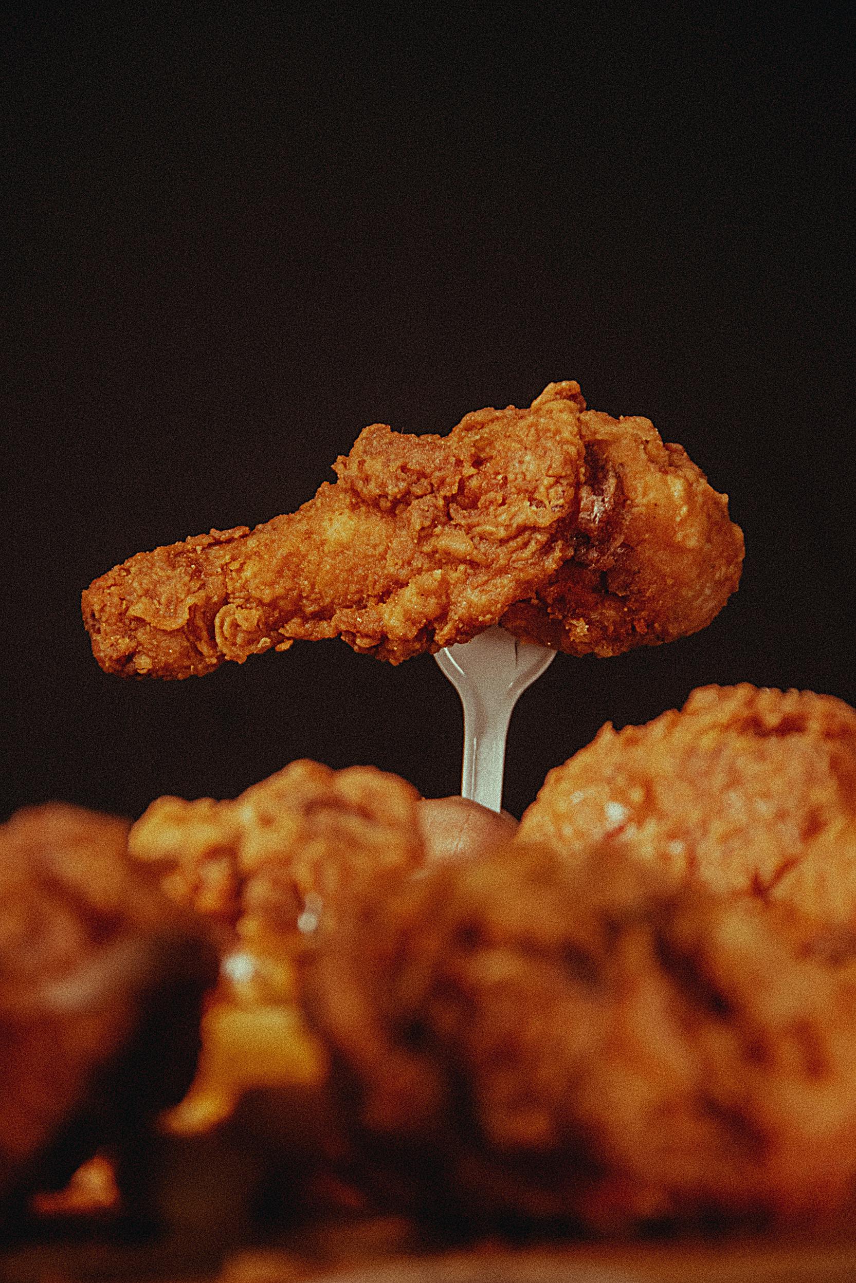 Crispy fried chicken at Jujubee Café